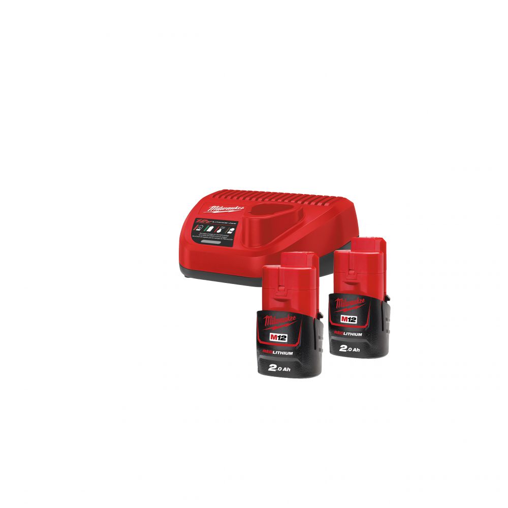 Milwaukee - 12V Starterset M12 (M12 NRG-202) 